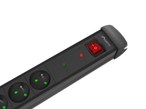 Listwa zasilająca 1,5m 5x230V SP1-05E-0150-BK Lanberg