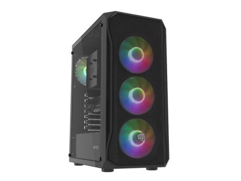 Obudowa Fury Shobo SH4F RGB Midi Tower z oknem Czarna Natec