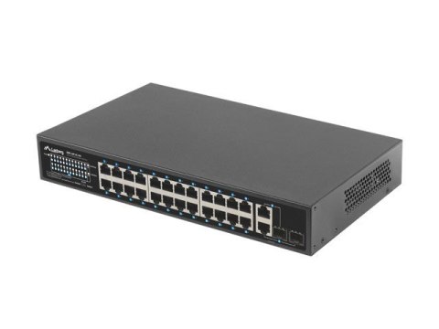 Przełącznik 24X 100MB POE+ /2x COMBO 250W RSFE-24P-2C-250 Lanberg