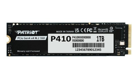 Dysk SSD 1TB P410 PCIe M.2 Gen4 x4 NVMe 1.4 2280 5000/4500MB/s Patriot