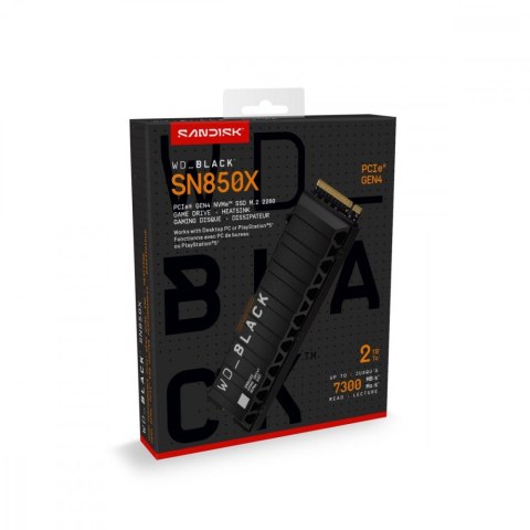 Dysk SSD Black 2TB SN850X NVMe M.2 PCIe Radiator Western Digital