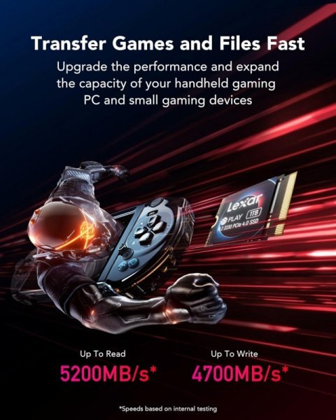 Dysk SSD PLAY 2TB PCIe4.0 2230 5200/4700MB/s Lexar