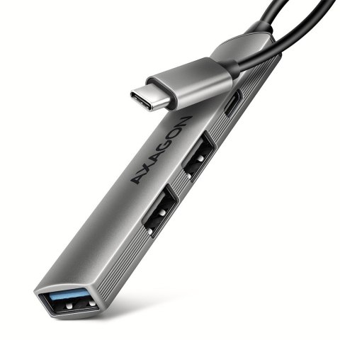 HUE-STC HUB 4-portowy 1x USB-A 5Gbps, 2x USB2.0 + 1x USB-C 2.0, 12cm kabel USB-C AXAGON