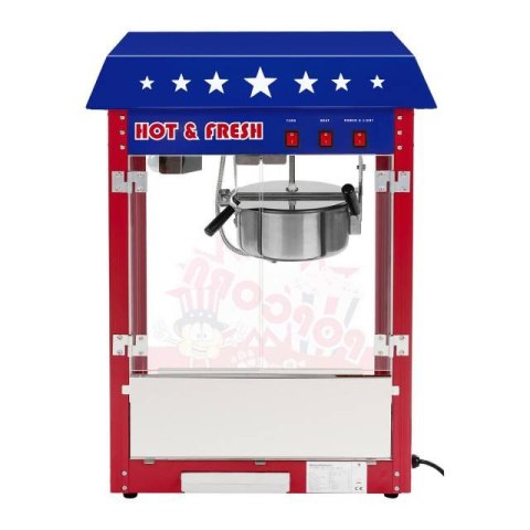 Maszyna do popcornu z niebieskim daszkiem TEFLON 1600W Royal Catering