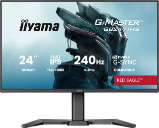 Monitor 23,8 cala GB2471HS-B1 Fast IPS,FHD,240Hz,2xHDMI,DP, 350cd, HAS(150) PIVOT, Adaptive G-SYNC - 1920 x 1080 @48-240Hz Disp IIYAMA