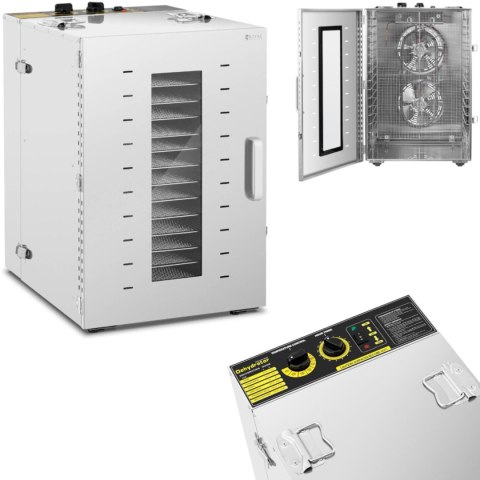 Przemysłowa suszarka do żywności ziół owoców grzybów 16 rusztów 1500 W Royal Catering