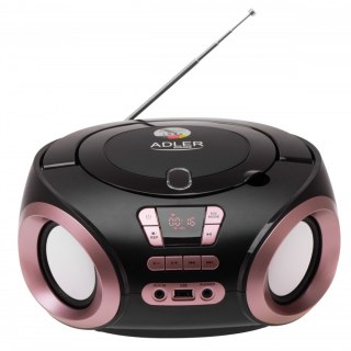 Radio Boombox CD MP3 AD1181 czarno-miedziany Adler