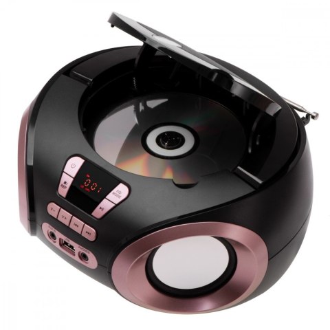 Radio Boombox CD MP3 AD1181 czarno-miedziany Adler
