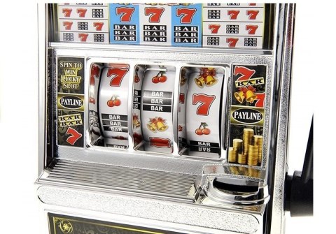 Automat do Gry Slot Kasyno Skarbonka Duża Dźwięki LEAN Toys