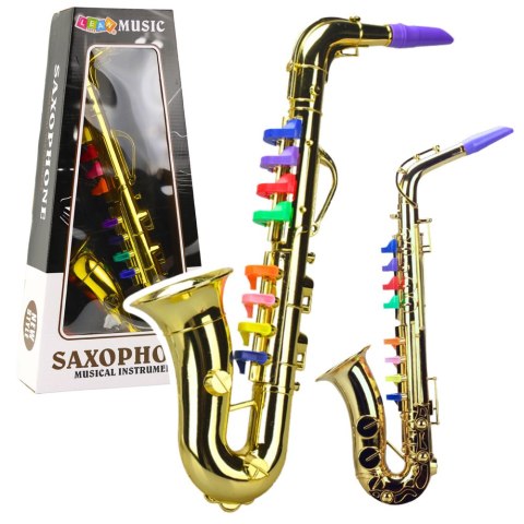 Instrument Muzyczny Dla Dzieci Saksofon Zabawkowy Złoty LEAN Toys