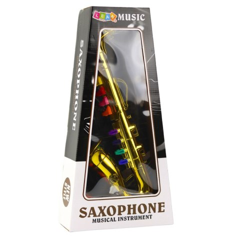 Instrument Muzyczny Dla Dzieci Saksofon Zabawkowy Złoty LEAN Toys