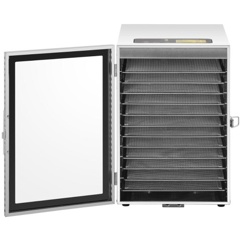 Profesjonalna suszarka do żywności ziół owoców grzybów 12 rusztów 800 W Royal Catering