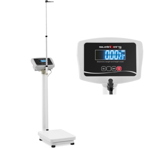 Waga kolumnowa ze wzrostomierzem 30 x 40 cm 2 m 200 kg / 0.1 kg Steinberg Systems