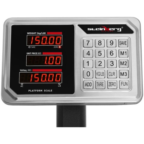 Waga platformowa magazynowa licząca LED 45 x 60 cm 150 kg / 20 g Steinberg Systems