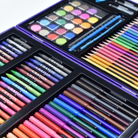 Zestaw Artystyczny W Walizce Z Kosmonautą Niebieska 128 EL LEAN