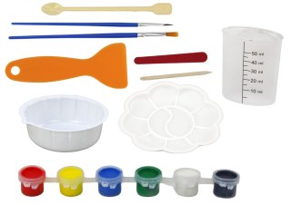 Zestaw Kreatywny Artystyczny Dinozaury 3D Gips Farbki LEAN Toys