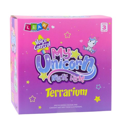 Zestaw Kreatywny Terrarium Jednorożce Lampka Nocna Sterowanie Głosem DIY LEAN Toys