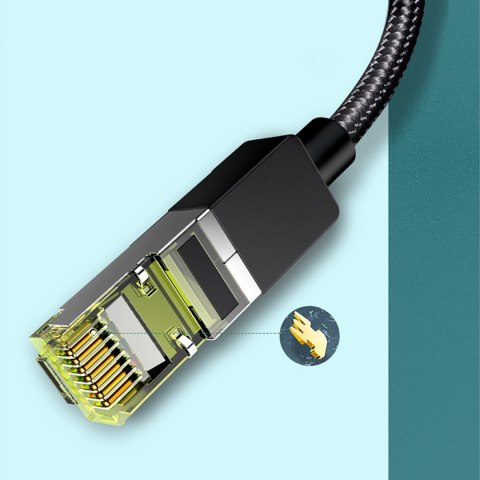 Kabel przewód Ethernet sieciowy RJ45 Cat 7 10Gbps 10m - czarny UGREEN