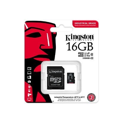 Karta pamięci microSD 16GB CL10 UHS-I Industrial Kingston