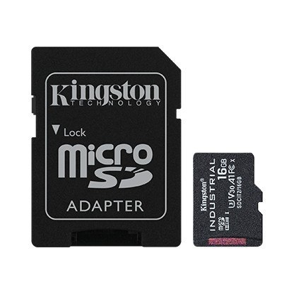 Karta pamięci microSD 16GB CL10 UHS-I Industrial Kingston