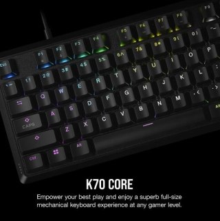 Klawiatura mechaniczna K70 Core RGB czarna Corsair