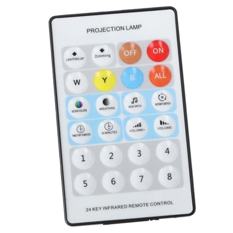 Lampka nocna projektor gwiazd LED USB obrotowy 6 motywów pilot jelonek Kik Sp. z o. o. Sp. k.