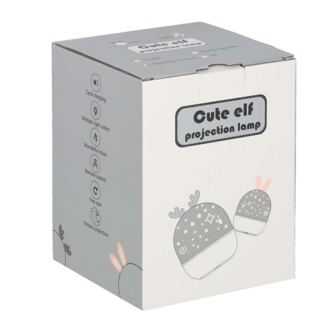 Lampka nocna projektor gwiazd LED USB obrotowy 6 motywów pilot jelonek Kik Sp. z o. o. Sp. k.