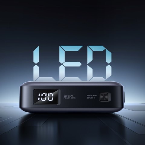 Powerbank 5000mAh zintegrowane złącze USB-C (męski) / USB-C (żeński) - szary UGREEN