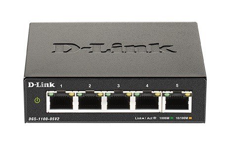 Przełącznik SMART DGS-1100-05V2 5xGE D-Link