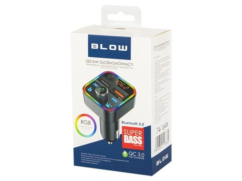 Transmiter FM Bluetooth 5.1+Qc3.0 RBG BLOW
