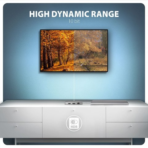 HMC-CUB83X2 Wieloportovy hub USB 7in1, 10Gbps, 2x USB-A, 1x USB-C, 1x HDMI 4K/144Hz, DP 8K/30Hz, GLAN, PD 100W, 15cm USB-C kabel AXAGON