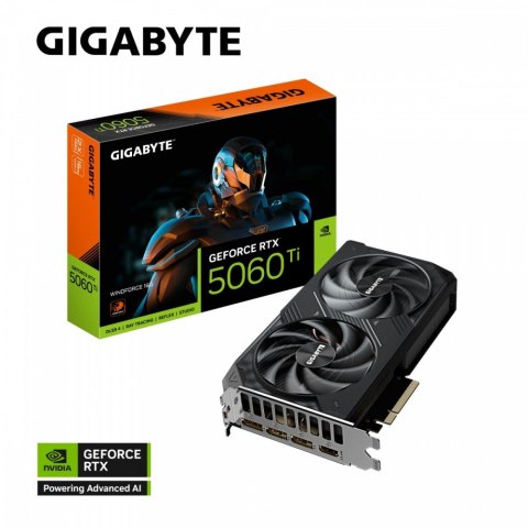 Karta graficzna GeForce RTX 5060 Ti WINDFORCE 16G 128BIT GDDR7 HDMI/3DP Gigabyte