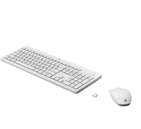 Klawiatura z myszą HP 230 Combo Bezprzewodowa Biała 3L1F0AA#ABB HyperX