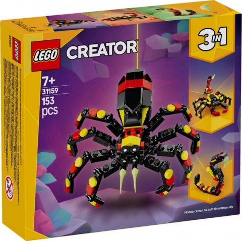 Klocki Creator 31159 Dzikie zwierzęta: niezwykły pająk LEGO