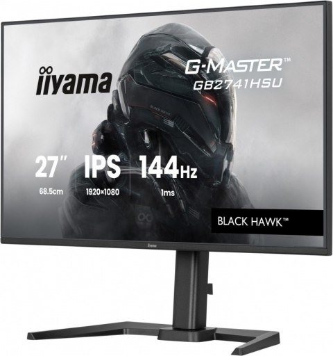 Monitor 27 cali GB2741HSU-B1 IPS,FHD,144Hz,1ms,2xUSB,350cd,HDMI,DP, HAS (150) PIVOT IIYAMA