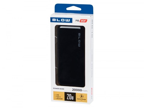 PowerBank 20WPB20F PD 20W 20000mAh Czarny BLOW