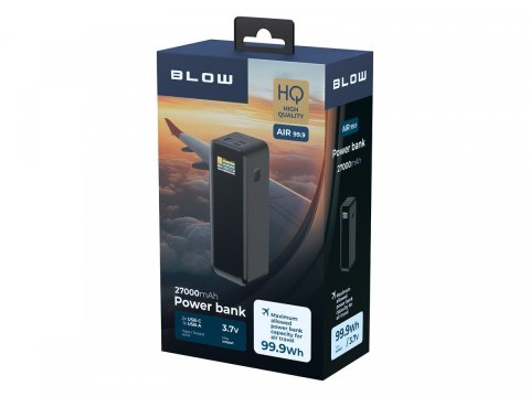 PowerBank AIR99.9 PD+QC 140W 27000mAh Czarny BLOW