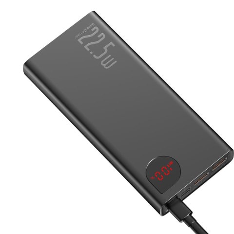 Adaman powerbank z szybkim ładowaniem 20000mAh 22.5W kabel USB-C 0.3m czarny BASEUS