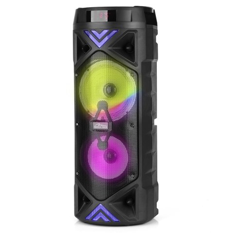 Głośnik FUNBOX KEG PRO MT3182 Karaoke/Bluetooth 5.0+EDR/FM/MP3?MicroSD/USB/Equalizer/AUX/Jack 6.3/Pilot/LED/RMS 50W/PMPO 1400W Media-Tech
