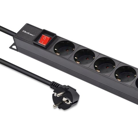 Listwa zasilająca PDU do RACK | 16A | 16xSCHUKO | Pionowa | 1.8m Qoltec