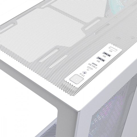 Obudowa Volcano Space XL ARGB Full Tower 5 wentylatorów, biała MODECOM