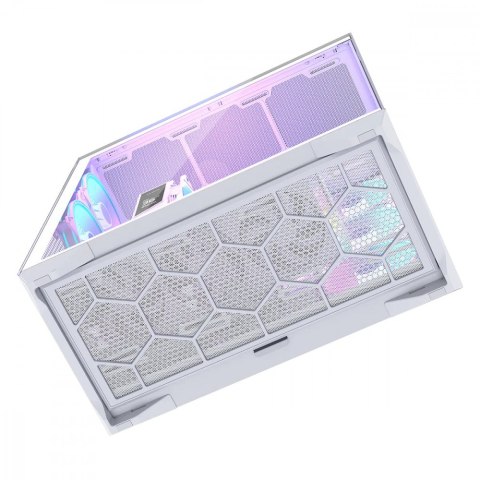 Obudowa Volcano Space XL ARGB Full Tower 5 wentylatorów, biała MODECOM