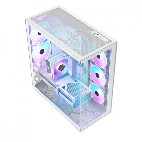 Obudowa Volcano Space XL ARGB Full Tower 5 wentylatorów, biała MODECOM
