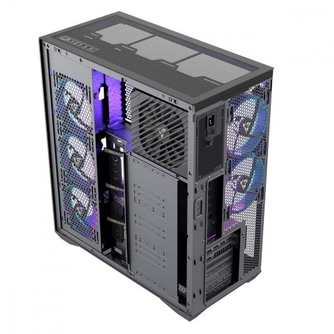 Obudowa Volcano Space XL ARGB Full Tower 5 wentylatorów, czarna MODECOM