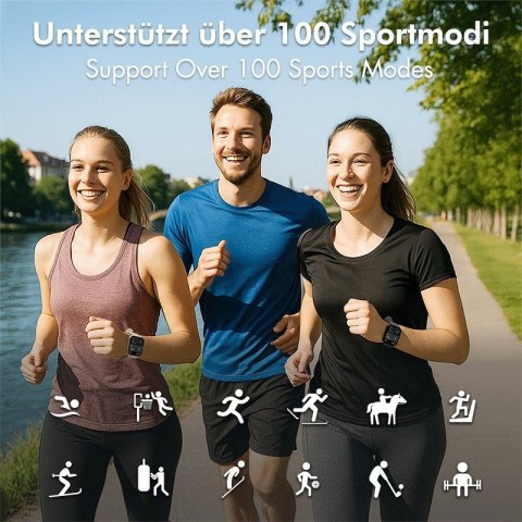 Smartwatch LCD, BT5.2 IP68, różowy LogiLink