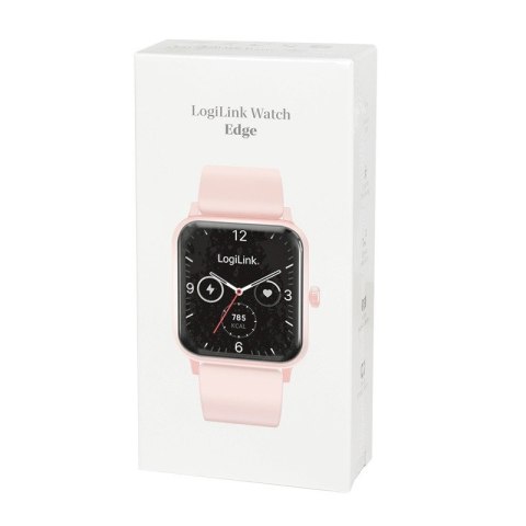 Smartwatch LCD, BT5.2 IP68, różowy LogiLink
