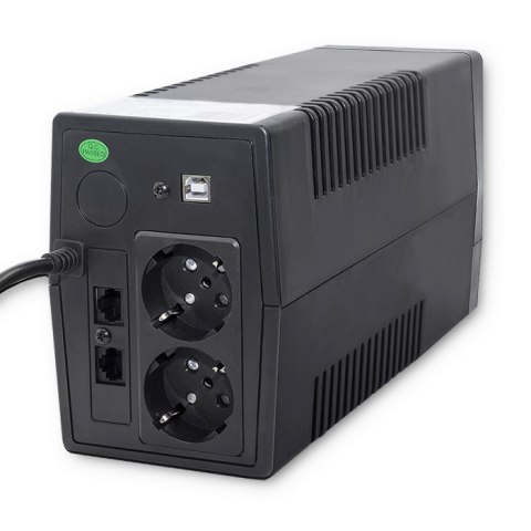 Zasilacz awaryjny UPS | 450VA | 240W | LCD | USB | RJ45 Qoltec