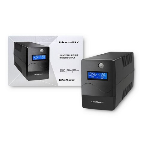 Zasilacz awaryjny UPS | 450VA | 240W | LCD | USB | RJ45 Qoltec