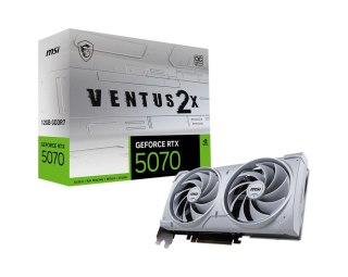 Karta graficzna GeForce RTX 5070 12G VENTUS 2X OC WHITE GDDR7 192bit MSI