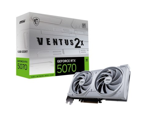 Karta graficzna GeForce RTX 5070 12G VENTUS 2X OC WHITE GDDR7 192bit MSI